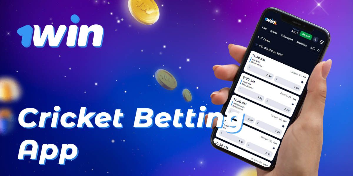 Is it possible to start betting on cricket with the 1Win mobile app?
