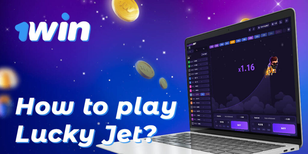 How to start playing the game Lucky Jet on 1Win online casino
