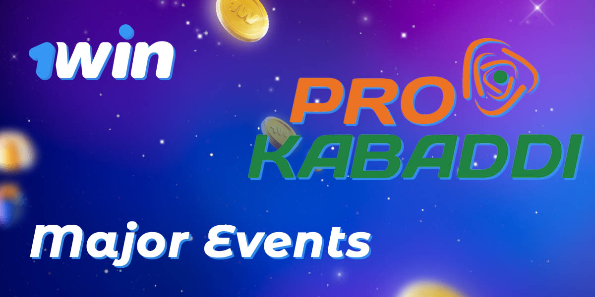 List of Kabaddi Main Events in 2023 available for betting on 1Win
