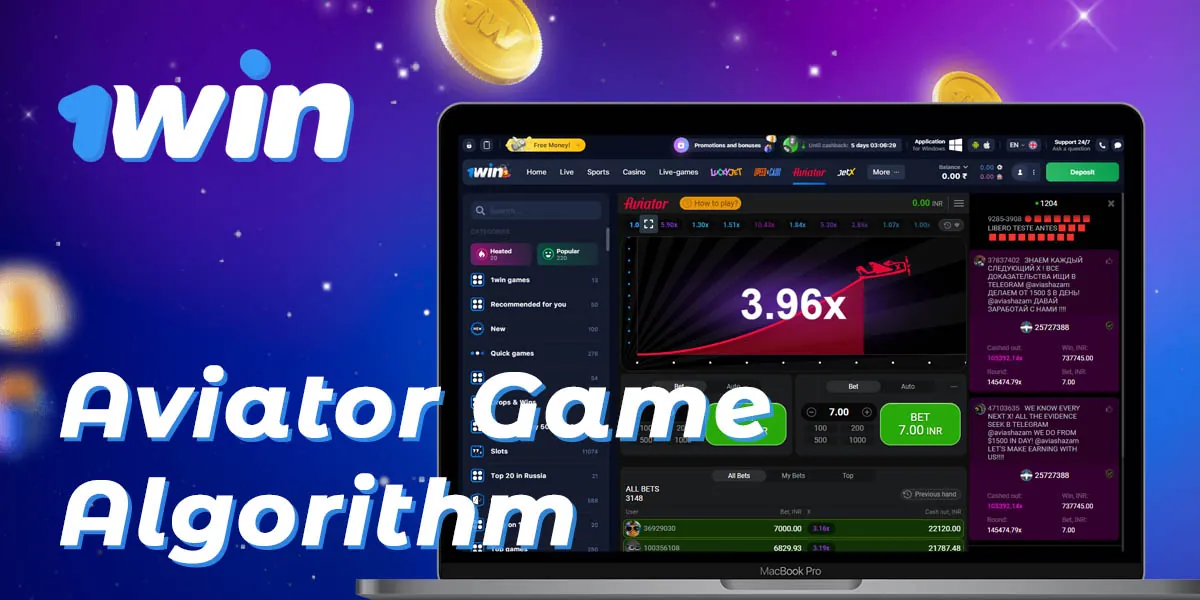 How the Aviator game algorithm works available on 1Win India