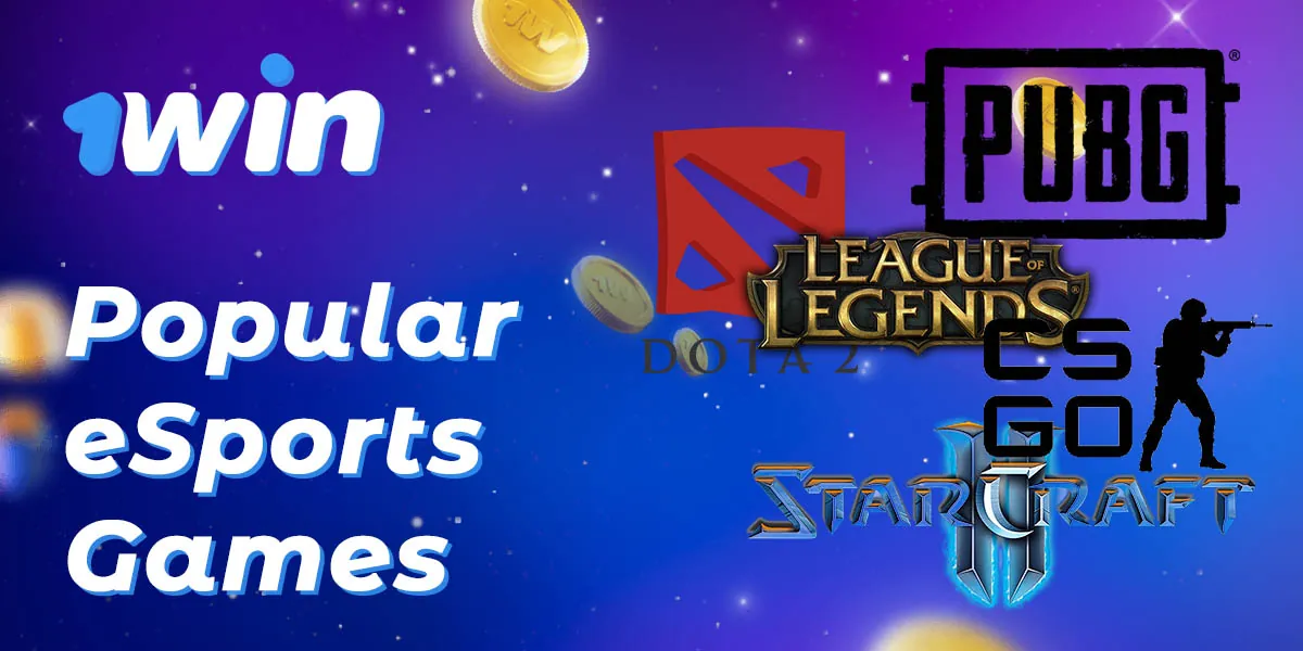 List of the most popular games available for betting at 1Win