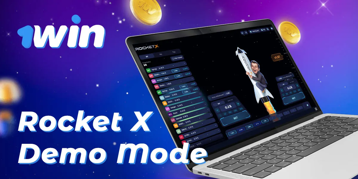 How to try Rocket X game for free in demo mode on 1Win 